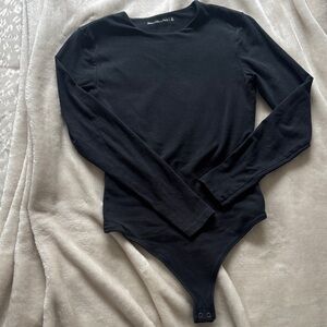 Black long sleeve body suit